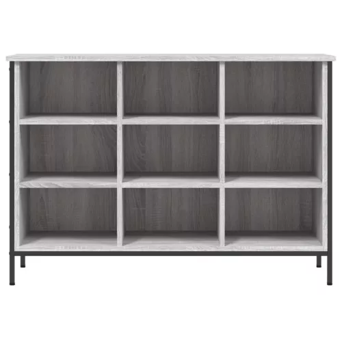  szürke sonoma színű szerelt fa cipősszekrény 100x35x70 cm