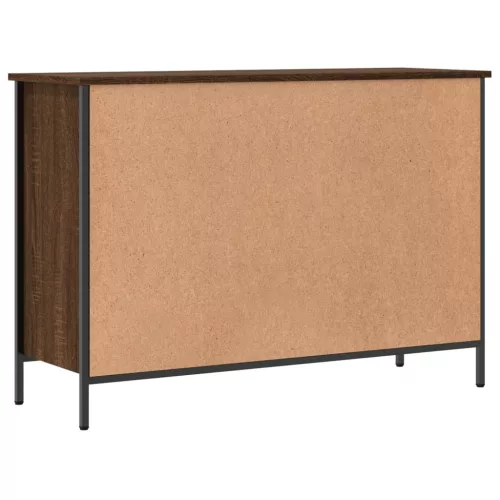  barna tölgyszínű szerelt fa cipősszekrény 100x35x70 cm