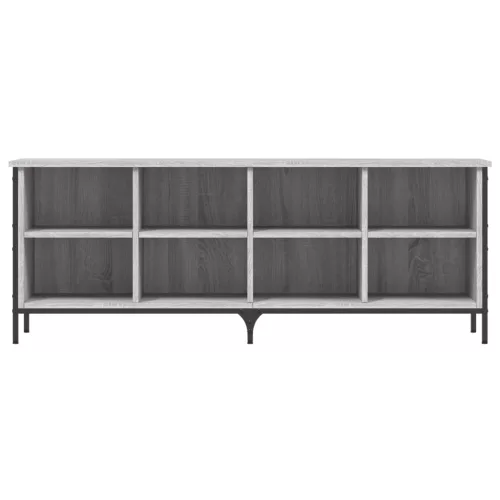  szürke sonoma színű szerelt fa cipőszekrény 131x35x50 cm