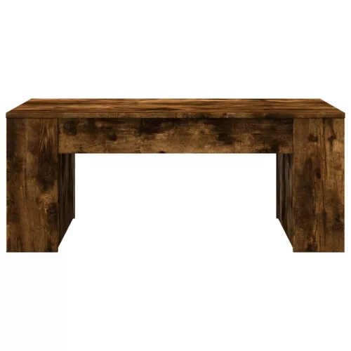  füstös tölgy színű szerelt fa dohányzóasztal 102 x 55 x 42 cm