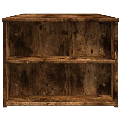  füstös tölgy színű szerelt fa dohányzóasztal 102 x 55 x 42 cm