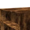  füstös tölgy színű szerelt fa dohányzóasztal 102 x 55 x 42 cm
