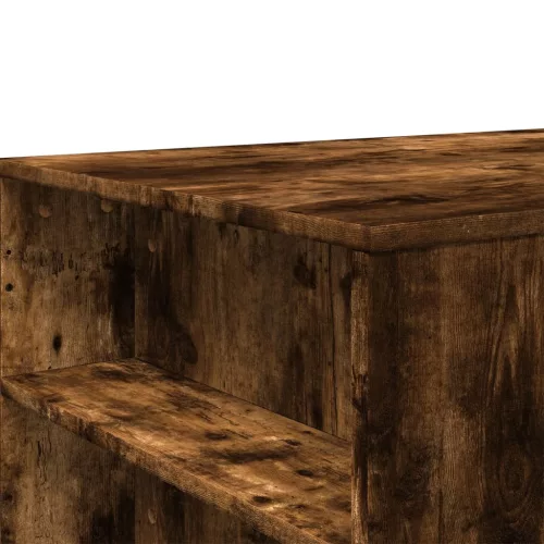  füstös tölgy színű szerelt fa dohányzóasztal 102 x 55 x 42 cm