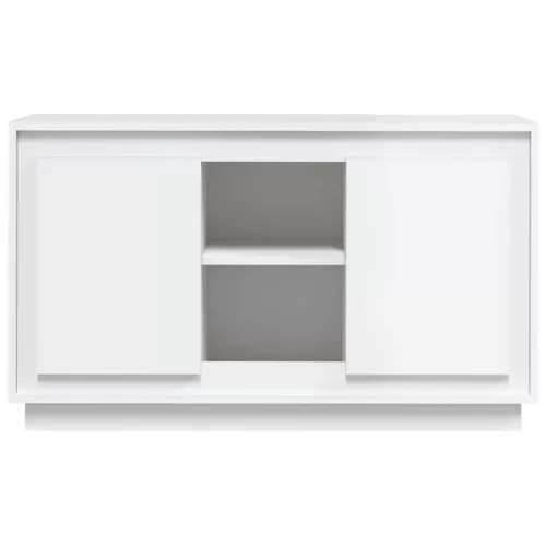  fehér szerelt fa tálalószekrény 102x35x60 cm