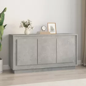  betonszürke szerelt fa tálalószekrény 102 x 35 x 55 cm
