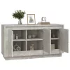  betonszürke szerelt fa tálalószekrény 102 x 35 x 55 cm