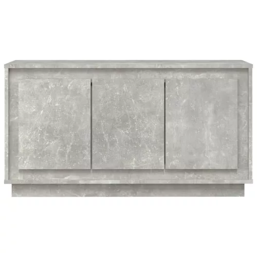  betonszürke szerelt fa tálalószekrény 102 x 35 x 55 cm