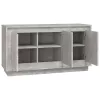  betonszürke szerelt fa tálalószekrény 102 x 35 x 55 cm