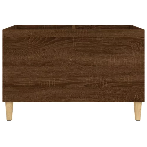  barna tölgyszínű szerelt fa hanglemezszekrény 74,5x38x48 cm