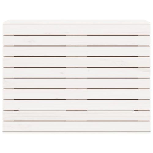  fehér tömör fenyőfa szennyeskosár 88,5x44x66 cm