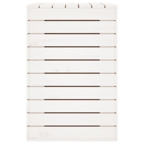  fehér tömör fenyőfa szennyeskosár 88,5x44x66 cm