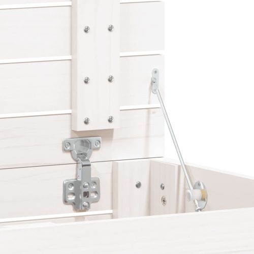  fehér tömör fenyőfa szennyeskosár 88,5x44x66 cm