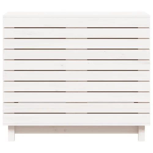  fehér tömör fenyőfa szennyeskosár 88,5x44x76 cm