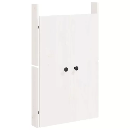  fehér tömör fenyőfa kültéri konyhaszekrény ajtó 50 x 9 x 82 cm