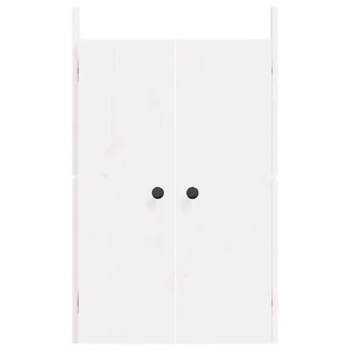  fehér tömör fenyőfa kültéri konyhaszekrény ajtó 50 x 9 x 82 cm