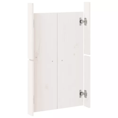  fehér tömör fenyőfa kültéri konyhaszekrény ajtó 50 x 9 x 82 cm