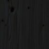  fekete tömör fenyőfa kültéri konyhaszekrény ajtó 50 x 9 x 82 cm