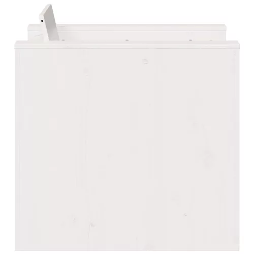  fehér tömör fenyőfa kerti kanapé 79 x 60 x 62 cm