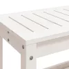 fehér tömör fenyőfa kerti pad 108x35x45 cm