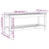  impregnált fenyőfa kerti pad 108 x 35 x 45 cm