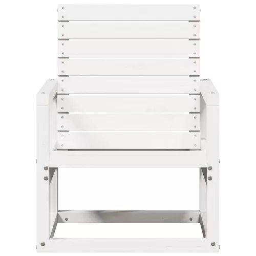  fehér tömör fenyőfa kerti szék 57,5 x 63 x 76 cm