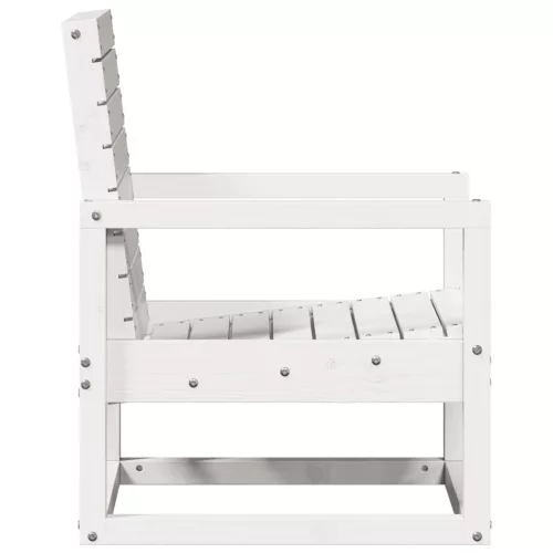  fehér tömör fenyőfa kerti szék 57,5 x 63 x 76 cm