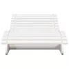  fehér tömör fenyőfa napozóágy 205 x 70 x 31,5 cm