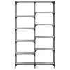  szürke sonoma szerelt fa és vas könyvespolc 100 x 32 x 170 cm