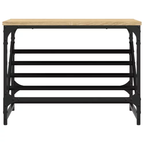  sonoma tölgy színű szerelt fa cipőtartó 60x30x45 cm