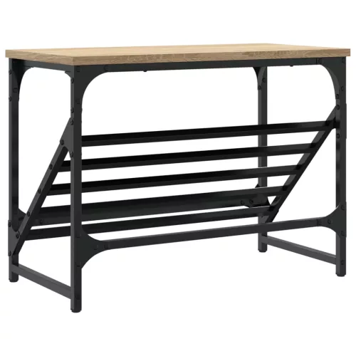  sonoma tölgy színű szerelt fa cipőtartó 60x30x45 cm