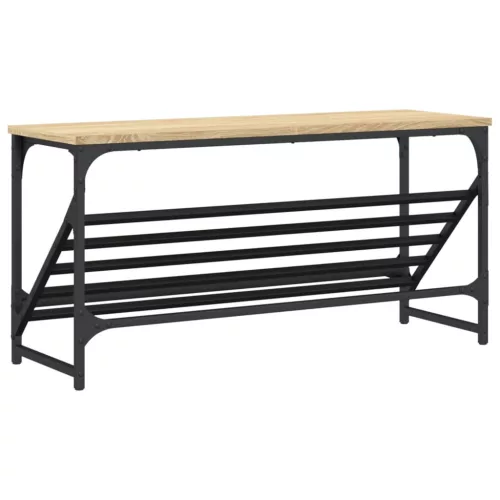  sonoma tölgy színű szerelt fa cipőtartó 90x30x45 cm