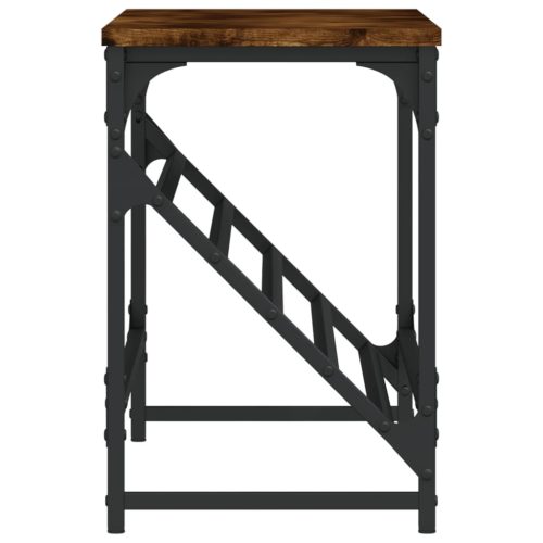  füstös tölgy színű szerelt fa cipőtartó 90x30x45 cm