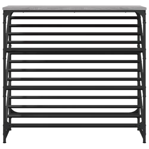  szürke sonoma színű szerelt fa cipőtartó 90x30x85 cm