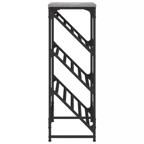  szürke sonoma színű szerelt fa cipőtartó 90x30x85 cm