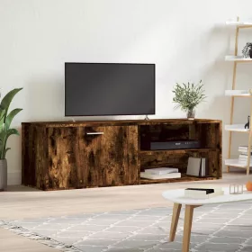    füstös tölgy színű szerelt fa TV-szekrény 120x34x37 cm