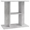  betonszürke szerelt fa akváriumi állvány 60 x 30 x 60 cm