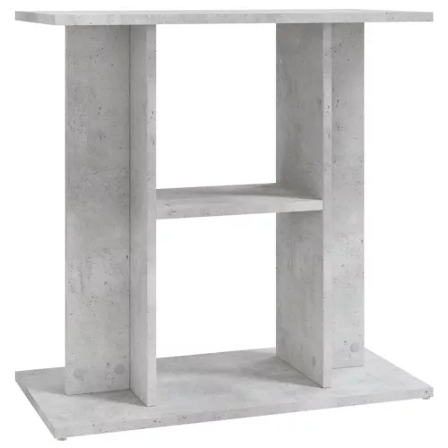  betonszürke szerelt fa akváriumi állvány 60 x 30 x 60 cm