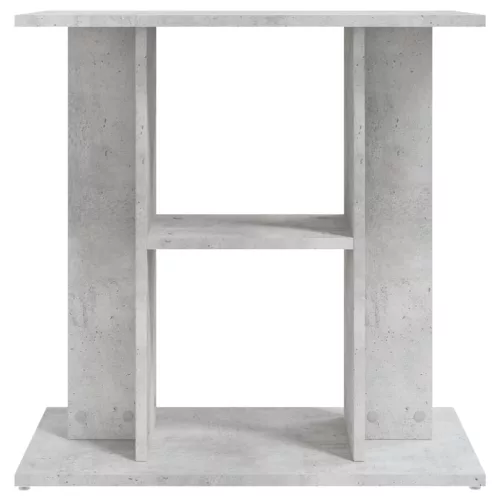  betonszürke szerelt fa akváriumi állvány 60 x 30 x 60 cm