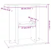  betonszürke szerelt fa akváriumi állvány 60 x 30 x 60 cm