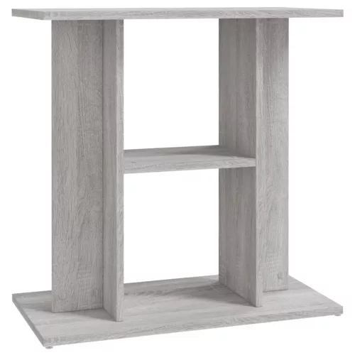  szürke sonoma szerelt fa akváriumi állvány 60 x 30 x 60 cm