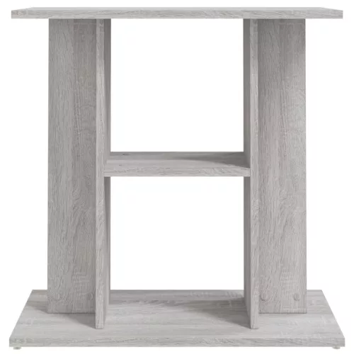 szürke sonoma szerelt fa akváriumi állvány 60 x 30 x 60 cm