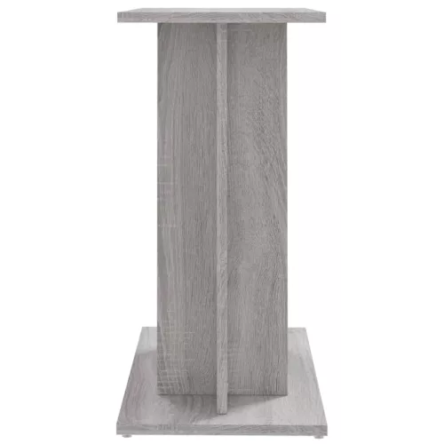  szürke sonoma szerelt fa akváriumi állvány 60 x 30 x 60 cm