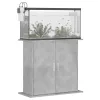  betonszürke akváriumállvány 81 x 36 x 73 cm rétegelt fából