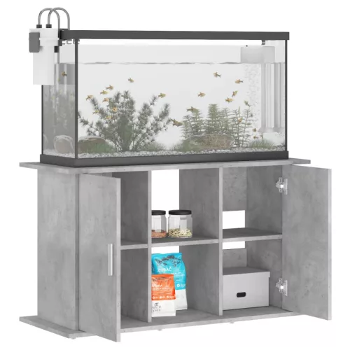  betonszürke szerelt fa akváriumi állvány 101x41x58 cm