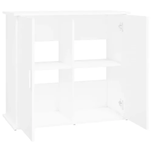  fehér szerelt fa akváriumi állvány 81x36x73 cm