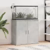  betonszürke szerelt fa akváriumi állvány 81x36x73 cm