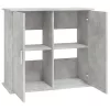  betonszürke szerelt fa akváriumi állvány 81x36x73 cm