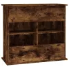  sonoma tölgyszínű szerelt fa akváriumtartó állvány 81x36x73 cm