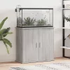 szürke sonoma szerelt fa akváriumi állvány 81x36x73 cm