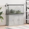  betonszürke szerelt fa akváriumi állvány 101x41x58 cm